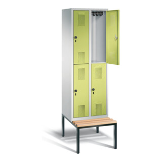 Vestiaire à deux étages C+P Evolo, H2090xL610xP815mm, 48350-20|S10178