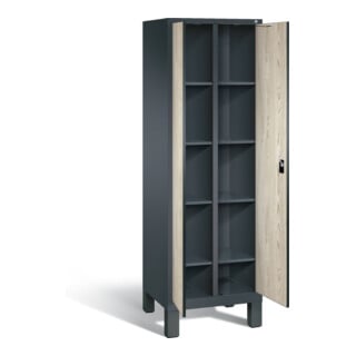 Vestiaire à linge C+P Evolo, H1850xL610xP500mm, 48012-20B|S10033