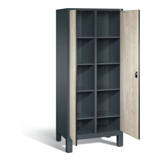 Vestiaire à linge C+P Evolo, H1850xL810xP500mm, 48012-22B|S10040