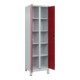 C+P Armoire à linge Classic PLUS, pieds, verrou de sécurité, cloison centrale