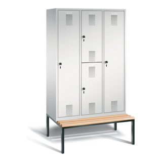 Vestiaire combiné C+P Evolo, H2090xL1200xP815mm, 48650-32|S10018