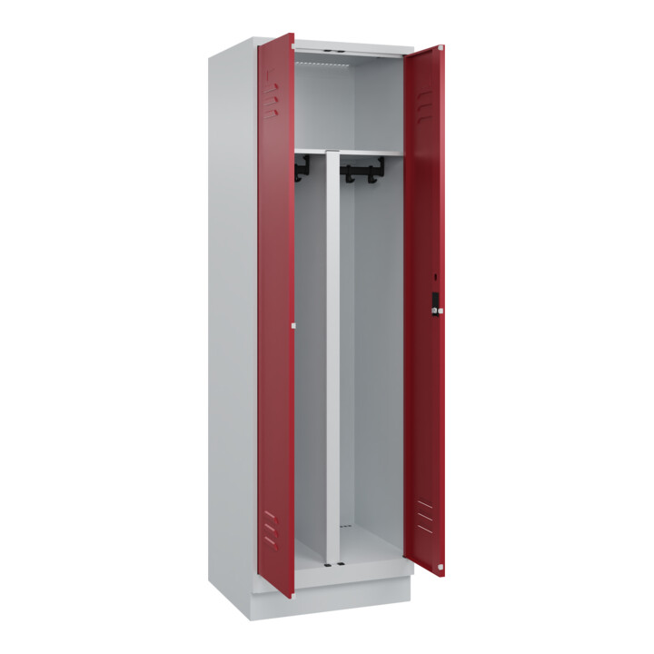 C+P PSA Double colonne Classic PLUS, socle, serrure à cylindre