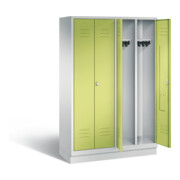 Vestiaire noir et blanc C+P Classic, H1800xL1190xP500mm, 8022-40|S10509