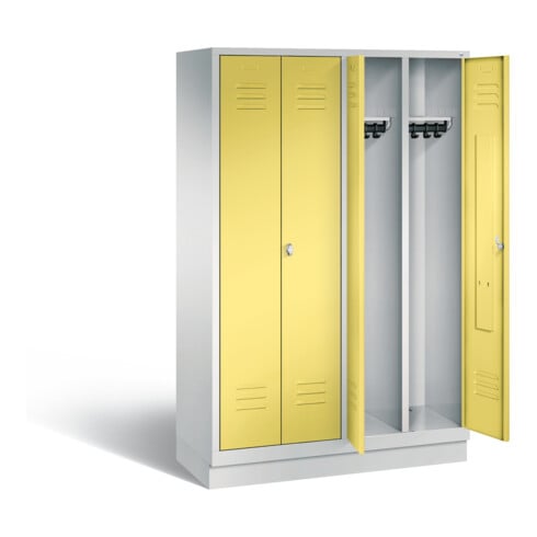 Vestiaire noir et blanc C+P Classic, H1800xL1190xP500mm, 8022-40|S10539