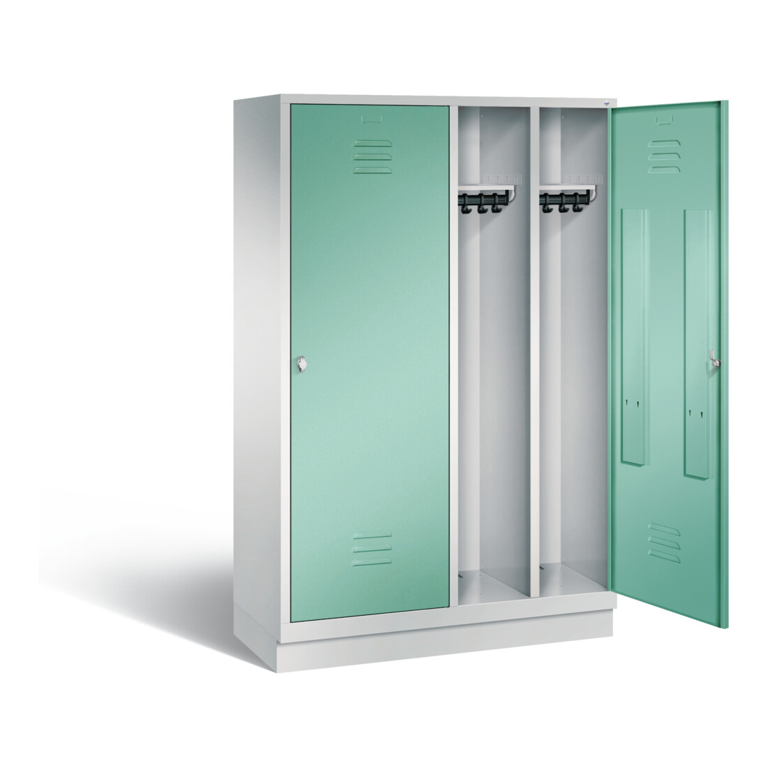 Vestiaire noir et blanc C+P Classic, H1800xL1190xP500mm, 8220-40|S10235