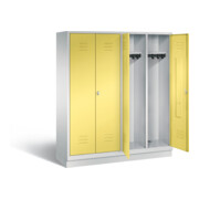Vestiaire noir et blanc C+P Classic, H1800xL1590xP500mm, 8022-42|S10298-1
