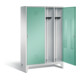 Vestiaire noir et blanc C+P Classic, H1850xL1190xP500mm, 8210-40|S10128