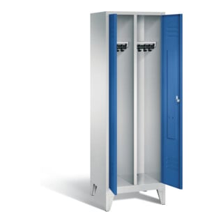 Vestiaire noir et blanc C+P Classic, H1850xL610xP500mm, 8012-20|S10012