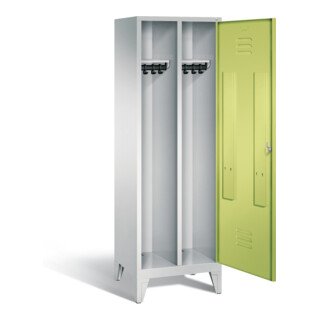 Vestiaire noir et blanc C+P Classic, H1850xL610xP500mm, 8210-20|S10225