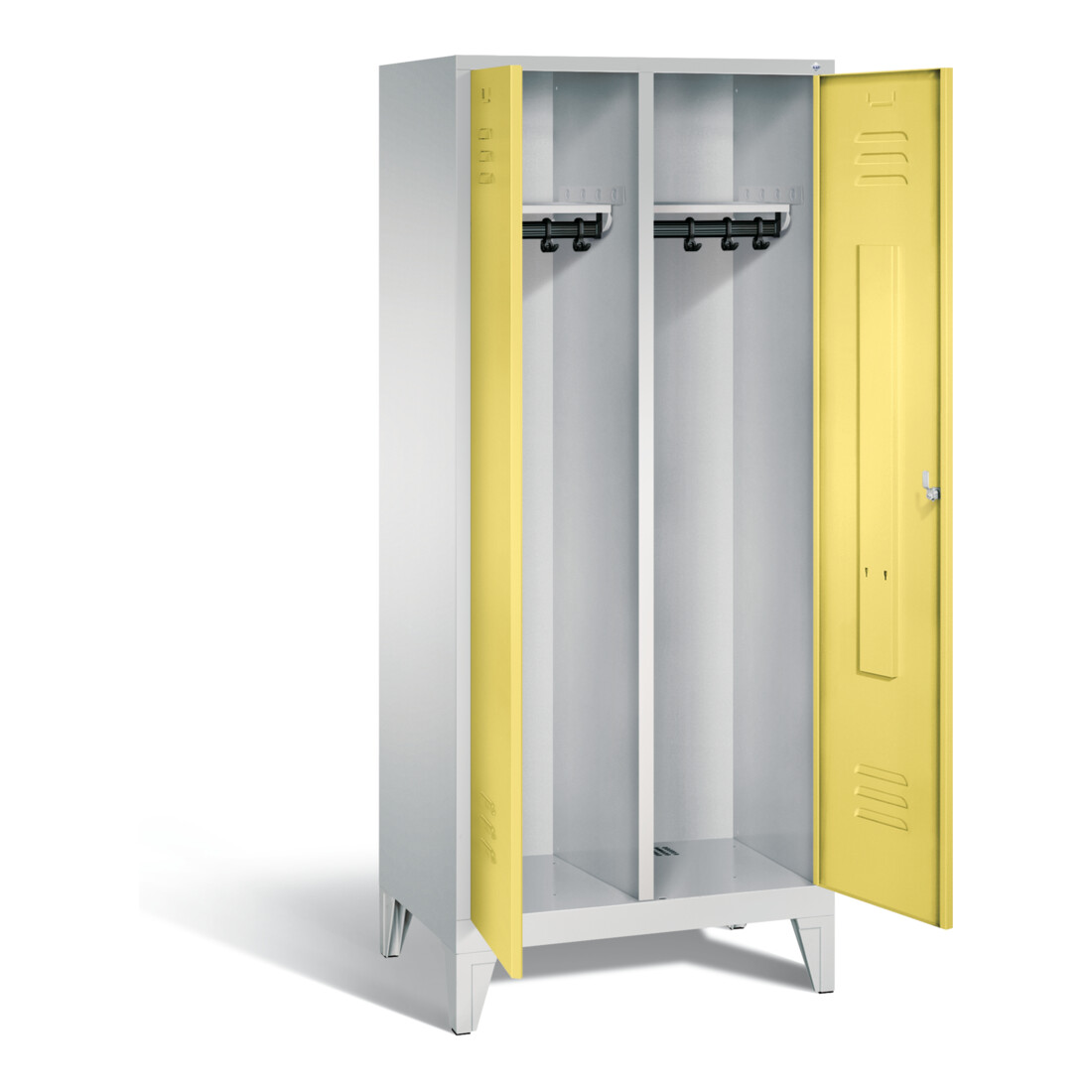 Vestiaire noir et blanc C+P Classic, H1850xL810xP500mm, 8012-22|S10044