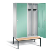 Vestiaire noir et blanc C+P Classic, H2090xL1190xP815mm, 8250-40|S10079-1