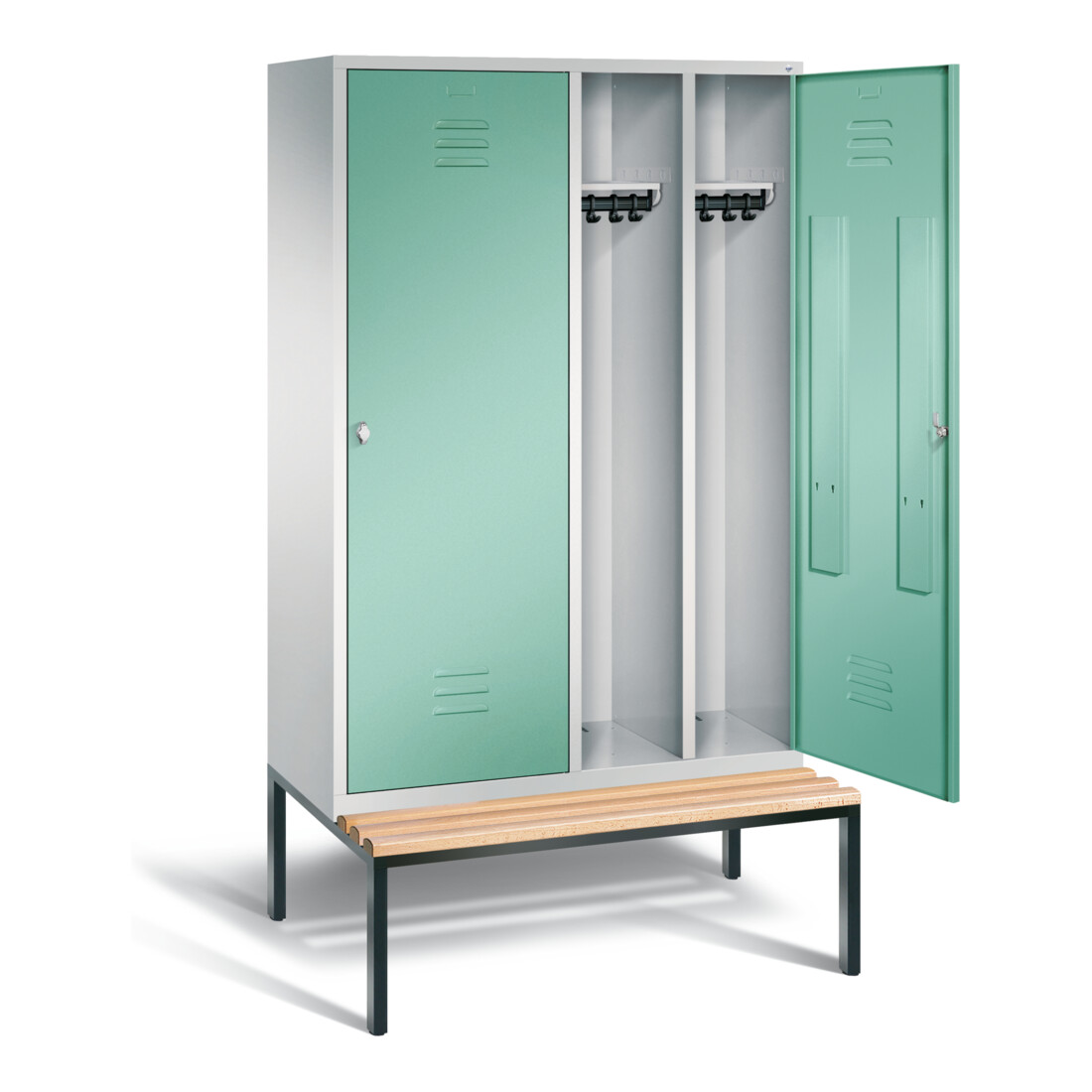 Vestiaire noir et blanc C+P Classic, H2090xL1190xP815mm, 8250-40|S10079