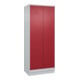 C+P Armoire Classic PLUS noir et blanc, socle, serrure à cylindre