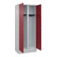 C+P Armoire Classic PLUS noir et blanc, socle, serrure à cylindre