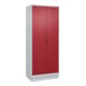 C+P Armoire à casier Classic PLUS noir et blanc, socle, verrou de sécurité rotatif
