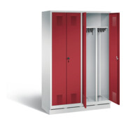 Vestiaire noir et blanc C+P Evolo, H1800xL1190xP500mm, 48022-40|S10016