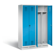 Vestiaire noir et blanc C+P Evolo, H1800xL1190xP500mm, 48022-40|S10019