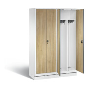 Vestiaire noir et blanc C+P Evolo, H1800xL1190xP500mm, 48022-40|S10252