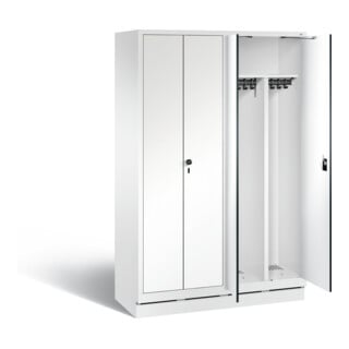 Vestiaire noir et blanc C+P Evolo, H1800xL1190xP500mm, 48022-40|S10297