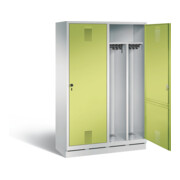 Vestiaire noir et blanc C+P Evolo, H1800xL1190xP500mm, 48220-40|S10063