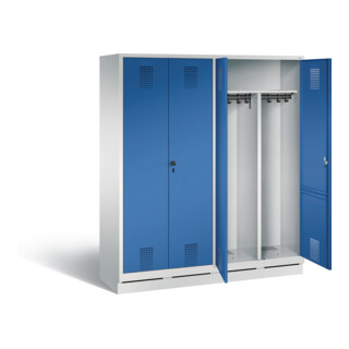 Vestiaire noir et blanc C+P Evolo, H1800xL1590xP500mm, 48022-42|S10011