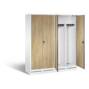 Vestiaire noir et blanc C+P Evolo, H1800xL1590xP500mm, 48022-42|S10040