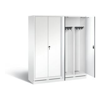 Vestiaire noir et blanc C+P Evolo, H1800xL1590xP500mm, 48022-42|S10075