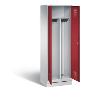 Vestiaire noir et blanc C+P Evolo, H1800xL610xP500mm, 48022-20|S10221