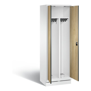 Vestiaire noir et blanc C+P Evolo, H1800xL610xP500mm, 48022-20|S10280