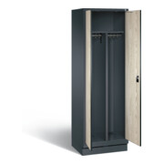 Vestiaire noir et blanc C+P Evolo, H1800xL610xP500mm, 48022-20|S10344