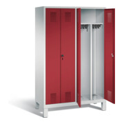 Vestiaire noir et blanc C+P Evolo, H1850xL1190xP500mm, 48012-40|S10152