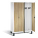 Vestiaire noir et blanc C+P Evolo, H1850xL1190xP500mm, 48012-40|S10166-1