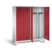 Vestiaire noir et blanc C+P Evolo, H1850xL1590xP500mm, 48012-42|S10038