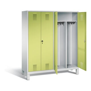 Vestiaire noir et blanc C+P Evolo, H1850xL1590xP500mm, 48012-42|S10040