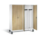 Vestiaire noir et blanc C+P Evolo, H1850xL1590xP500mm, 48012-42|S10052-1