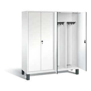 Vestiaire noir et blanc C+P Evolo, H1850xL1590xP500mm, 48012-42|S10089