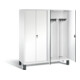 Vestiaire noir et blanc C+P Evolo, H1850xL1590xP500mm, 48012-42|S10089-1