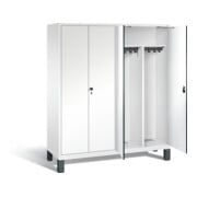 Vestiaire noir et blanc C+P Evolo, H1850xL1590xP500mm, 48012-42|S10089