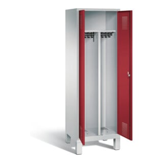 Vestiaire noir et blanc C+P Evolo, H1850xL610xP500mm, 48012-20|S10175