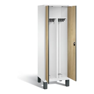 Vestiaire noir et blanc C+P Evolo, H1850xL610xP500mm, 48012-20|S10189