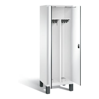 Vestiaire noir et blanc C+P Evolo, H1850xL610xP500mm, 48012-20|S10249