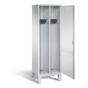 Vestiaire noir et blanc C+P Evolo, H1850xL610xP500mm, 48210-20|S10006