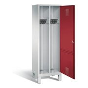 Vestiaire noir et blanc C+P Evolo, H1850xL610xP500mm, 48210-20|S10018