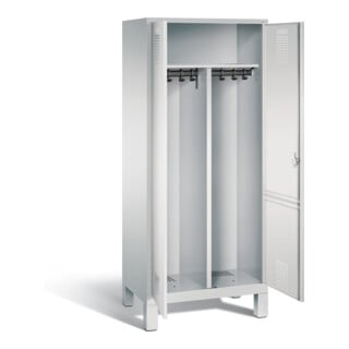 Vestiaire noir et blanc C+P Evolo, H1850xL810xP500mm, 48012-22|S10065