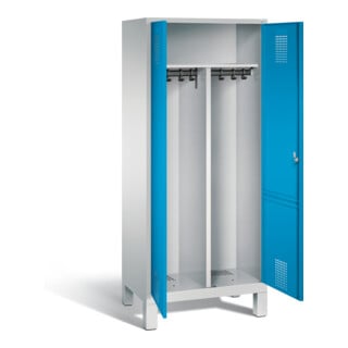 Vestiaire noir et blanc C+P Evolo, H1850xL810xP500mm, 48012-22|S10068
