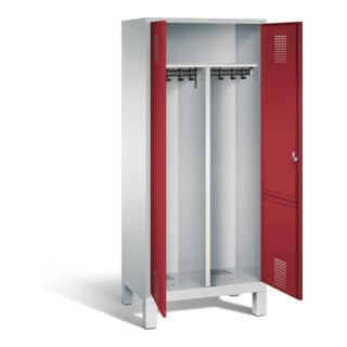 Vestiaire noir et blanc C+P Evolo, H1850xL810xP500mm, 48012-22|S10070