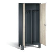 Vestiaire noir et blanc C+P Evolo, H1850xL810xP500mm, 48012-22|S10124