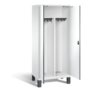 Vestiaire noir et blanc C+P Evolo, H1850xL810xP500mm, 48012-22|S10126