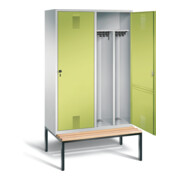 Vestiaire noir et blanc C+P Evolo, H2090xL1190xP500mm, 48250-40|S10103
