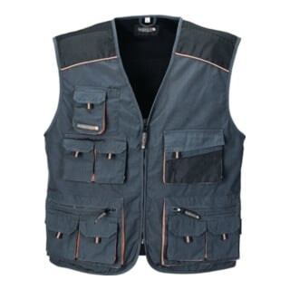Veste de travail Terratrend gris foncé/noir